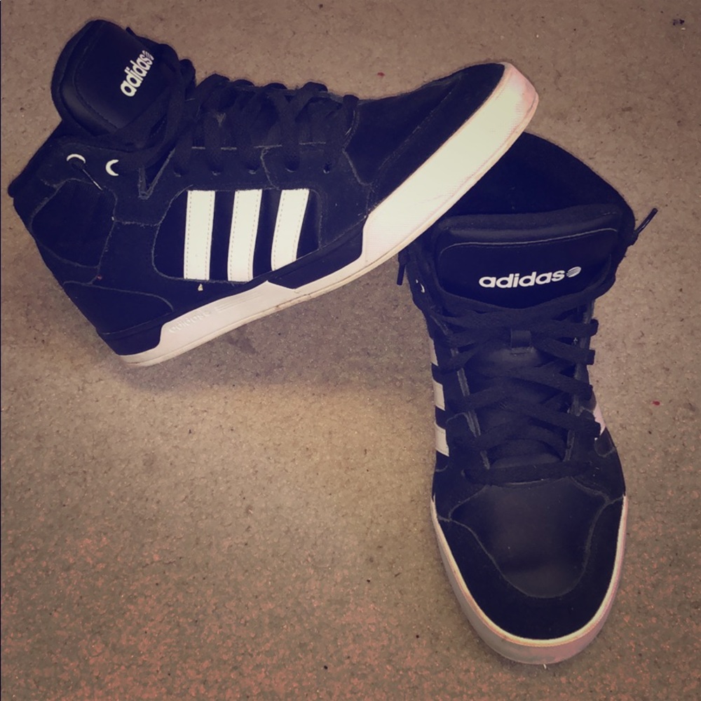 Black and white Adidas